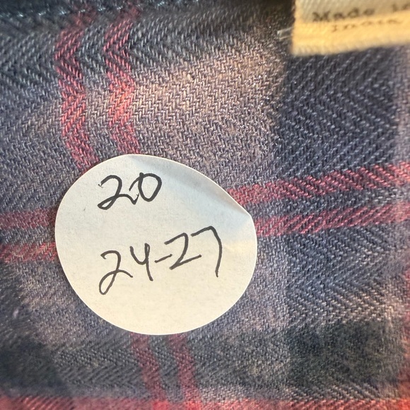 Plaid Button Down Shirt for Women - Pink and Blue - Picture 8 of 8